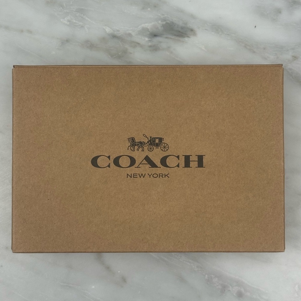 COACH Brown Gift Box with Stagecoach Logo